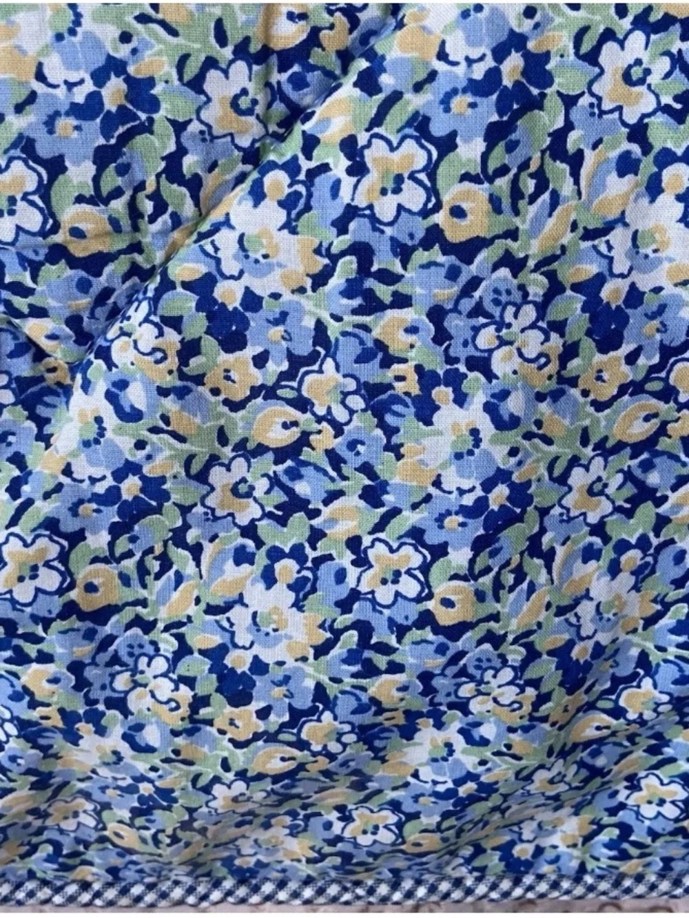 Tommy Hilfiger Blue and White Floral Quilted Comforter Set with Pillow Shams
